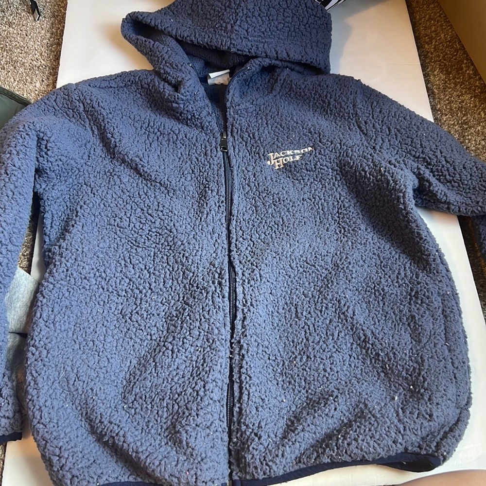 Super fun Jackson Hole zip up fuzzy jacket